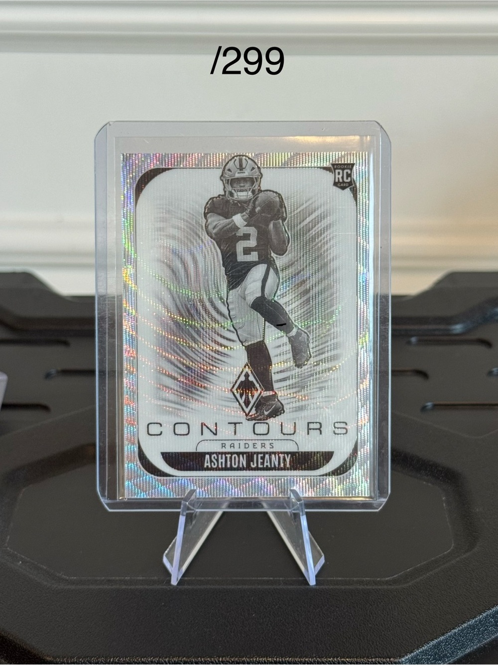🔥 2025 Ashton Jeanty Phoenix Silver Prizm Contours Rookie Card /299